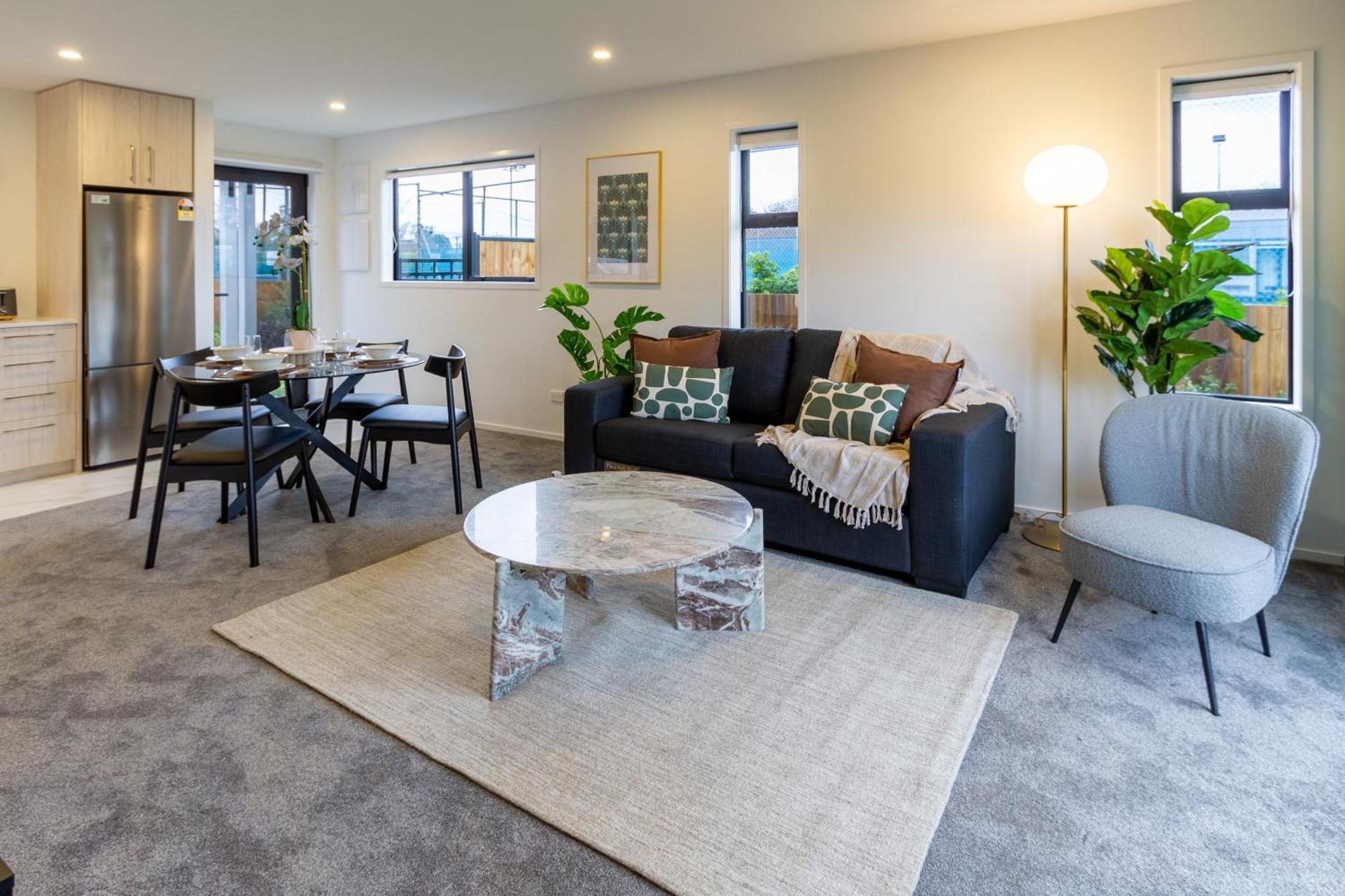 Serene Living 2 Bed With Carpark Christchurch Exteriér fotografie